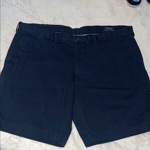 Polo by Ralph Lauren Men's Dark Blue Flat Front Shorts